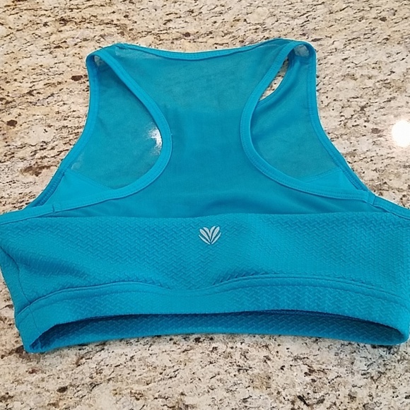 NWOT Forever 21 Teal Mesh Padded Sports Bra - Picture 8 of 8